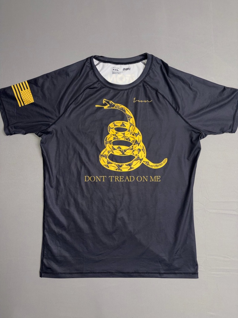 IRO Black Performance Tee with Yellow Graphic